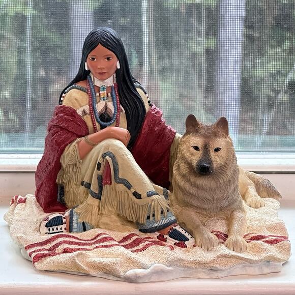 Snow Princess 1994 Princesses Of The Plains Sculpture Hamilton Collection - Picture 1 of 10